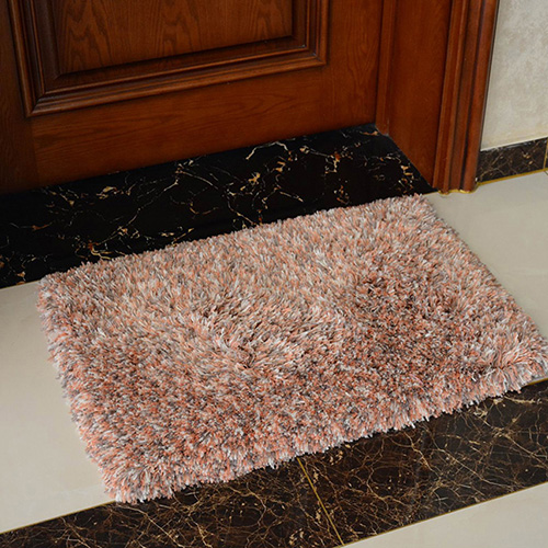 Microfiber dyeing hair door mat